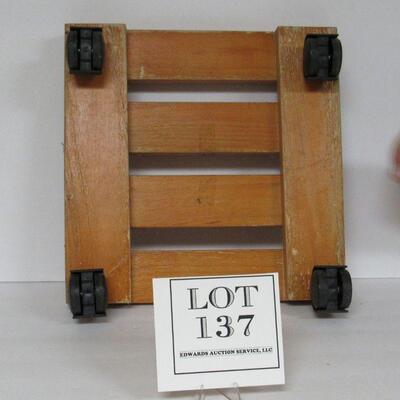 Small Wood Dolly or Creeper on Wheels