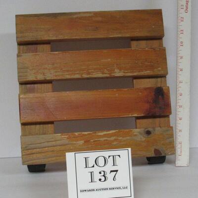 Small Wood Dolly or Creeper on Wheels