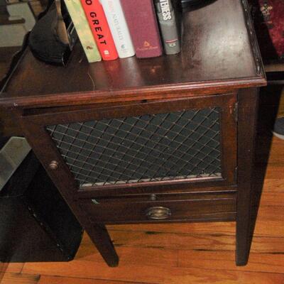 Antique Phonograph Mahogany Table