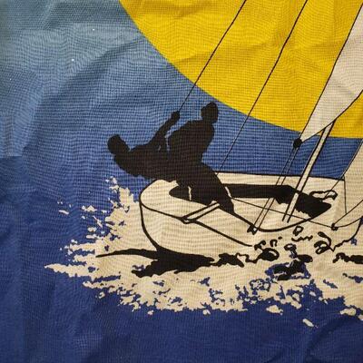 Vintage 1979 printed cloth poster