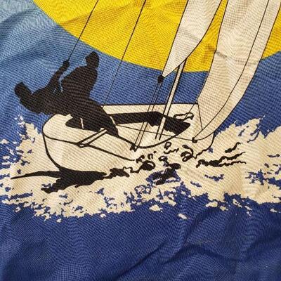 Vintage 1979 printed cloth poster
