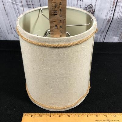 Small Off White Lamp Shade with Finial