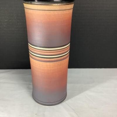 N - 160 Artisan Signed Stoneware Vase  ( Kimos ‘87 ? ) 