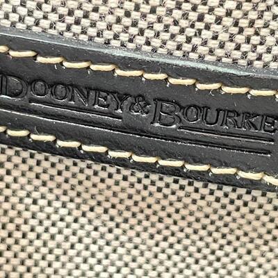 DOONEY & BOURKE SIGNATURE CANVAS DOUBLE POCKET BAG/TOTE