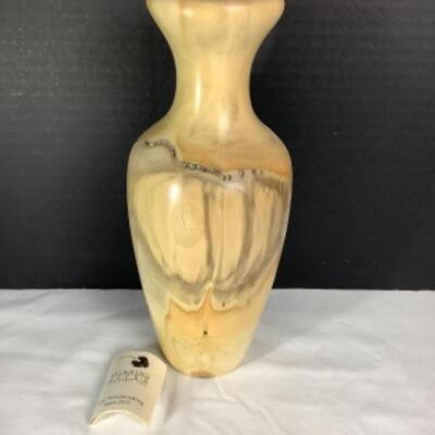N - 162 Artisan Crafted Aspen Wood Bud Vase 