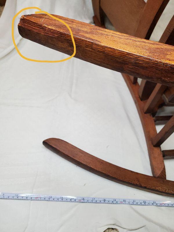 ANTIQUE PHOENIX CHAIR CO ROCKING CHAIR WITH SEWING DRAWER EstateSales