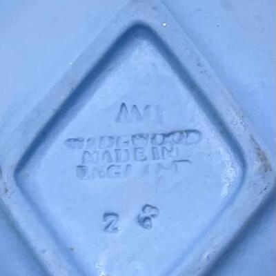 WEDGWOOD PALE BLUE JASPERWARE DIAMOND DISH/TRAY SET OF 2