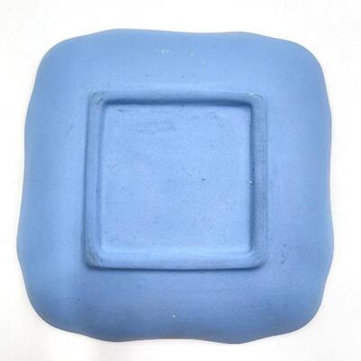 WEDGWOOD PALE BLUE JASPERWARE BERMUDA COAT OF ARMS SMALL DISH/TRAY