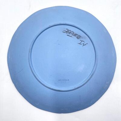 WEDGWOOD PALE BLUE JASPERWARE "CHRISTMAS 1990" DURHAM CATHEDRAL PLATE