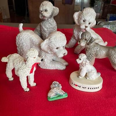 Lot of Poodle Figurines