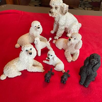 Lot of Poodle Figurines