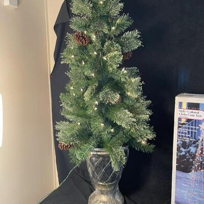Small Indoor Christmas Tree and 7' Outdoor Tree