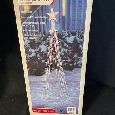 Small Indoor Christmas Tree and 7' Outdoor Tree