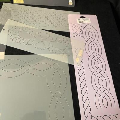 Lot of Quilt Stencils