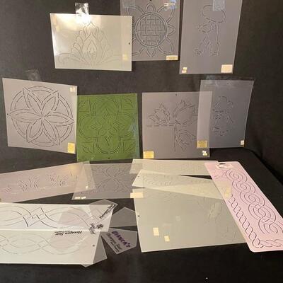 Lot of Quilt Stencils