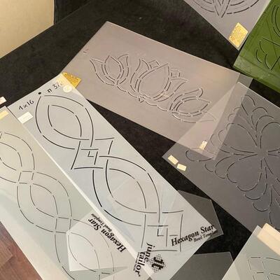 Lot of Quilt Stencils