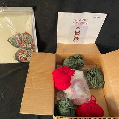Two Christmas needlework kits