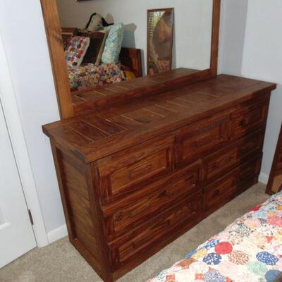 Vintage This End Up Dresser with Mirror