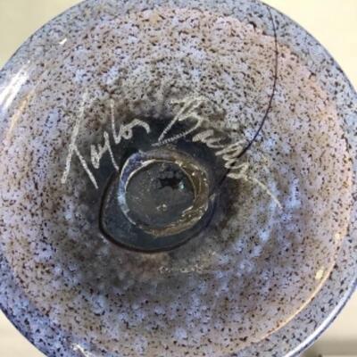 N - 168 Taylor Backes Signed Original Hand Blown Art Glass Vase 