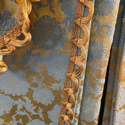 Vintage 70s Draperies  6 panels