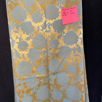 Vintage 70s Draperies  6 panels