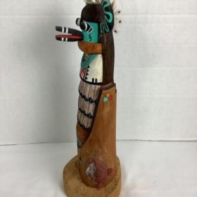 N - 170 Hopi Kachina Doll Signed / Crafted by Alfred K Honeyestewa
