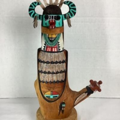 N - 170 Hopi Kachina Doll Signed / Crafted by Alfred K Honeyestewa