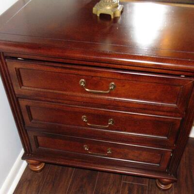 Contemporary Mahogany Night Stand