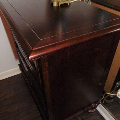 Contemporary Mahogany Night Stand