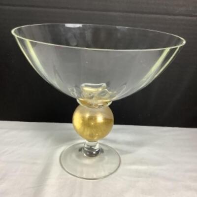 N - 174 Union Street Glass Co. Manhattan Center Piece Pedestal Bowl