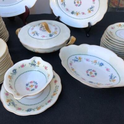 Lot 26P. Haviland China Liberty dinner set for ten with extras and serving dishes â€” $200.00