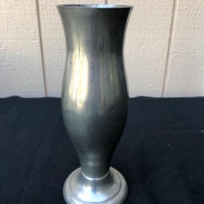 Lot 38P. Pewter tall vase â€” $24