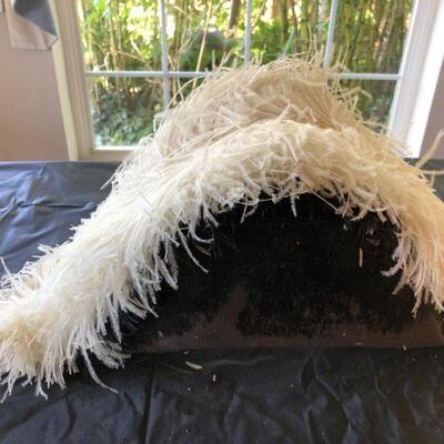 1800s Masonic Knights Templar Commander's Hat with Ostrich Feather Plume in Original Box