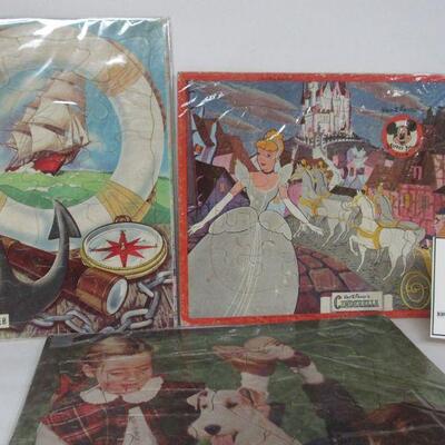 3 Vintage Child's Puzzles