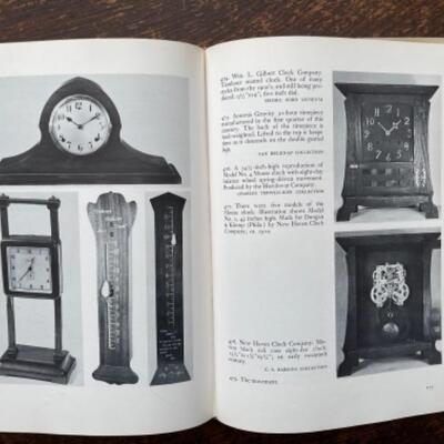 Lot 5LD. Antique â€˜Los Santosâ€™ mantle Mission clock by New Haven Clock Company, black oak, eight day, circa 1913 (13-3/4â€ x...