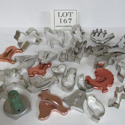 Large Lot of Metal Cookie Cutters