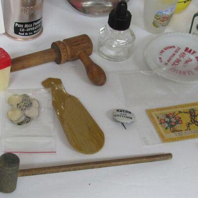 Fun Lot of Vintage Advertisin and Junk Drawer Lot - Read Description For More Info