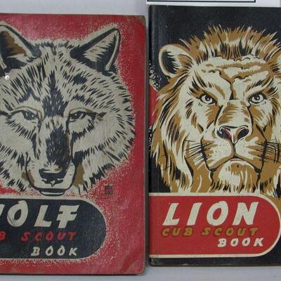 Old Wolf and Lion Boy Scout Books