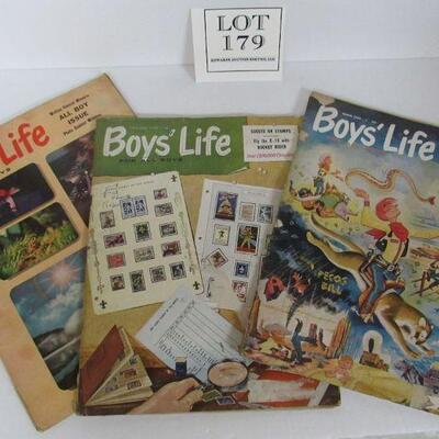 3 Old Large Boys Life Magazines 1955 and 2 1959