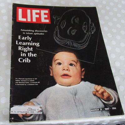 6 Vintage Life Magazines, 1961, 1967, 1972, 1973 