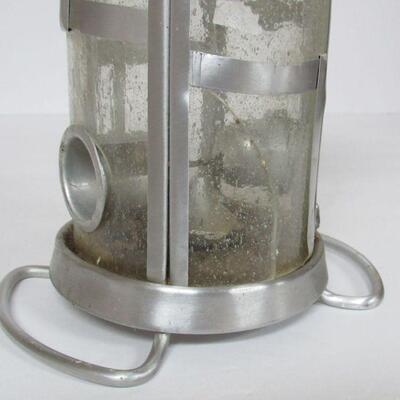 Bird Feeder One Pane Has a Crack