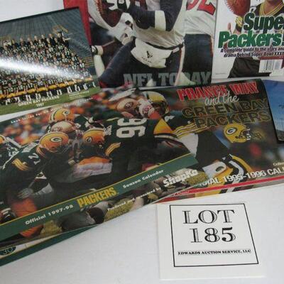2 Packers Calendars, Packers Team Photo 1987, TV Guide, Houstan Texans Book