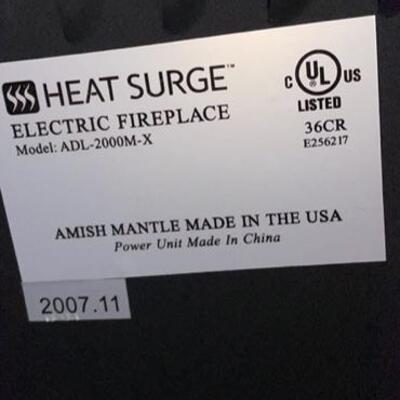Heat Surge Electric Fireplace/Space Heater