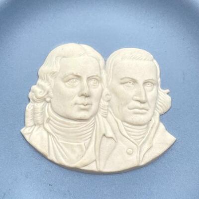 WEDGWOOD PALE BLUE JASPERWARE â€œCOKE-ASBURYâ€ SMALL PLATE