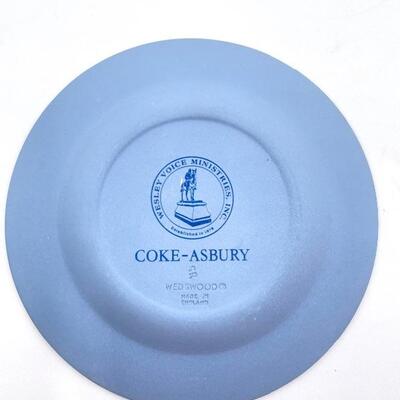 WEDGWOOD PALE BLUE JASPERWARE â€œCOKE-ASBURYâ€ SMALL PLATE