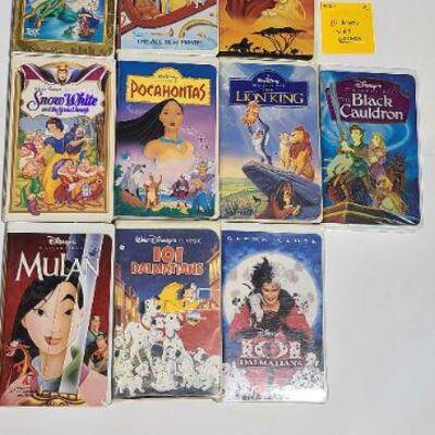 10 Disney VHS movies (Opened)-Item #341-B