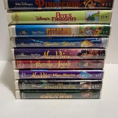 10 Disney VHS movies (Opened)-Item #342