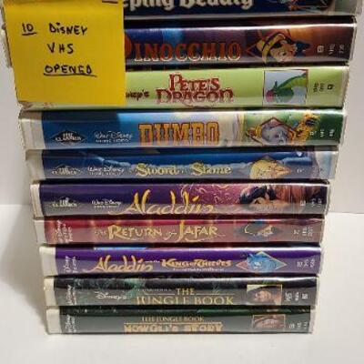 10 Disney VHS movies (Opened)-Item #342