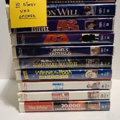 10 Disney VHS movies (Opened)-Item #343