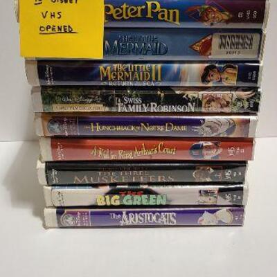 10 Disney VHS movies (Opened)-Item #344